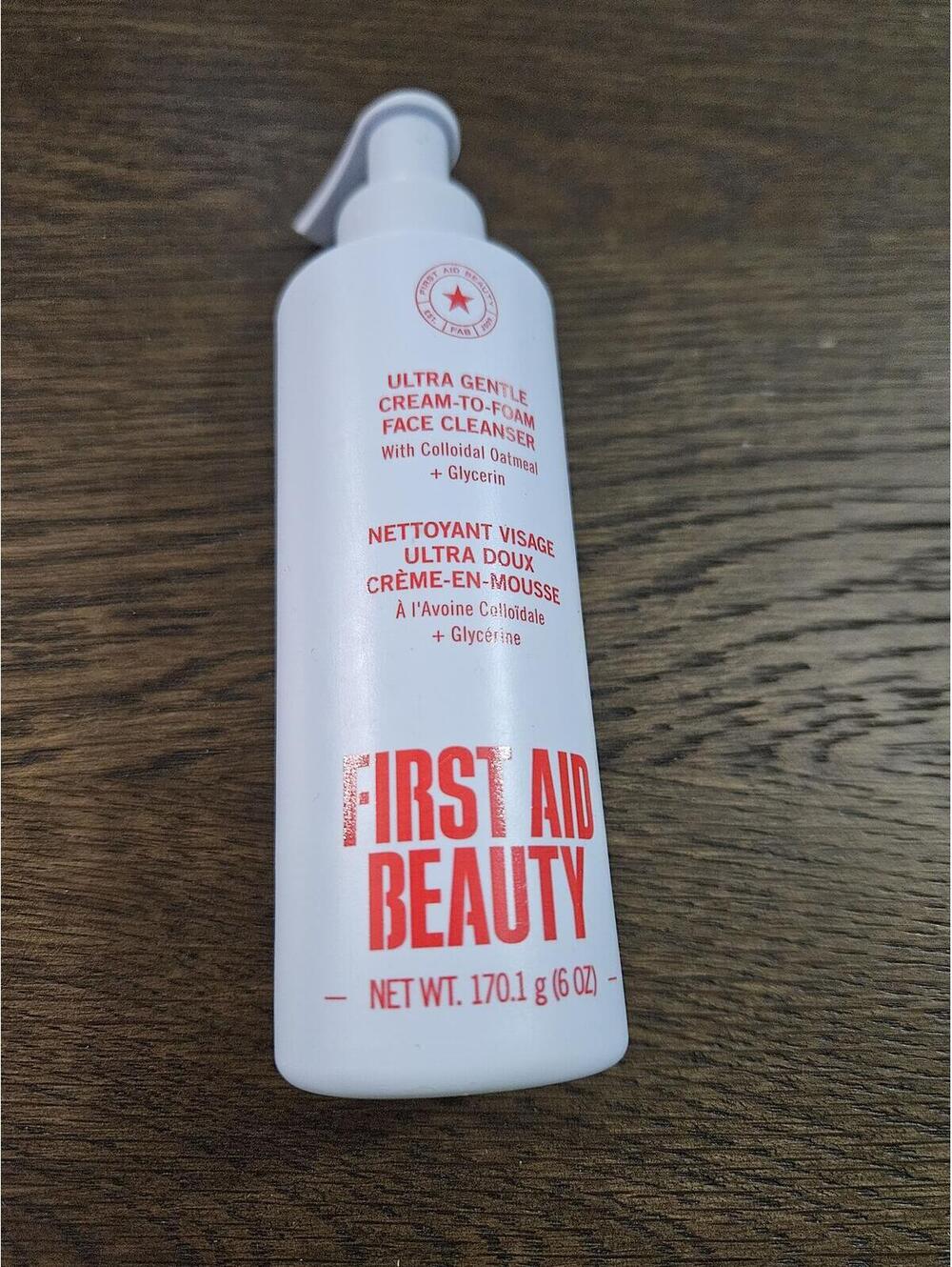 First Aid Beauty Ultra Gentle Cream-To-Foam Face Cleanser 6 oz